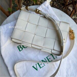 Bottega Veneta Grained Calfskin Maxi Intrecciato Cassette Crossbody